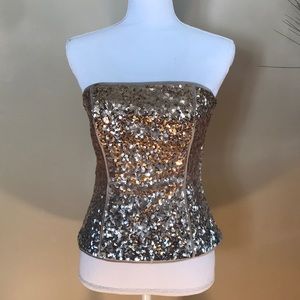 Beautiful sequin bustier